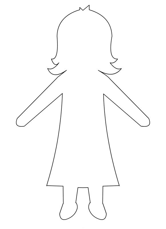 Free Printable Paper Doll Template Get What You Need