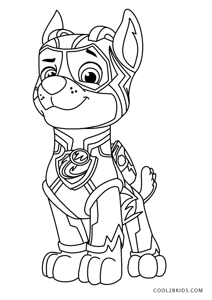 Free Printable PAW Patrol Coloring Pages For Kids Ukup
