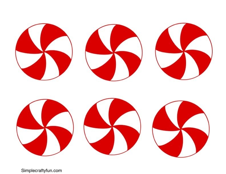 Free Printable Peppermint Candy Template