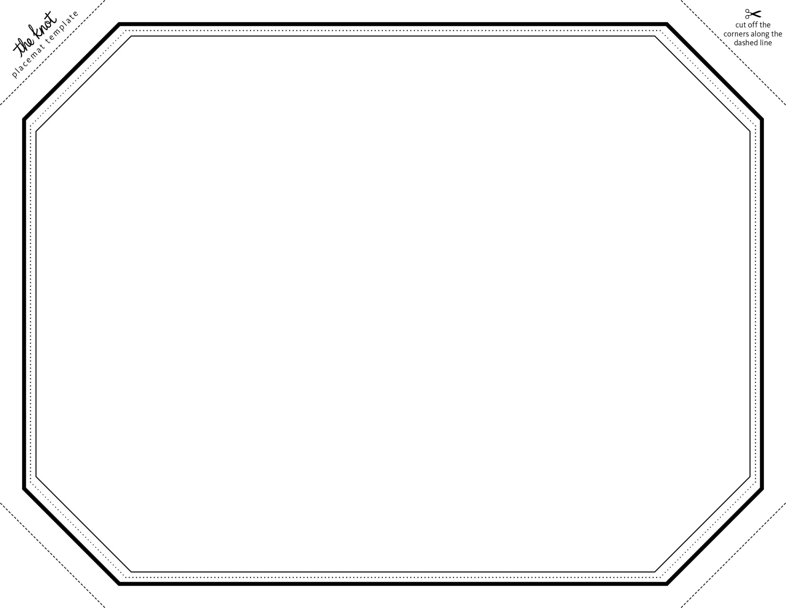 Free Printable Placemats Templates Free Printable