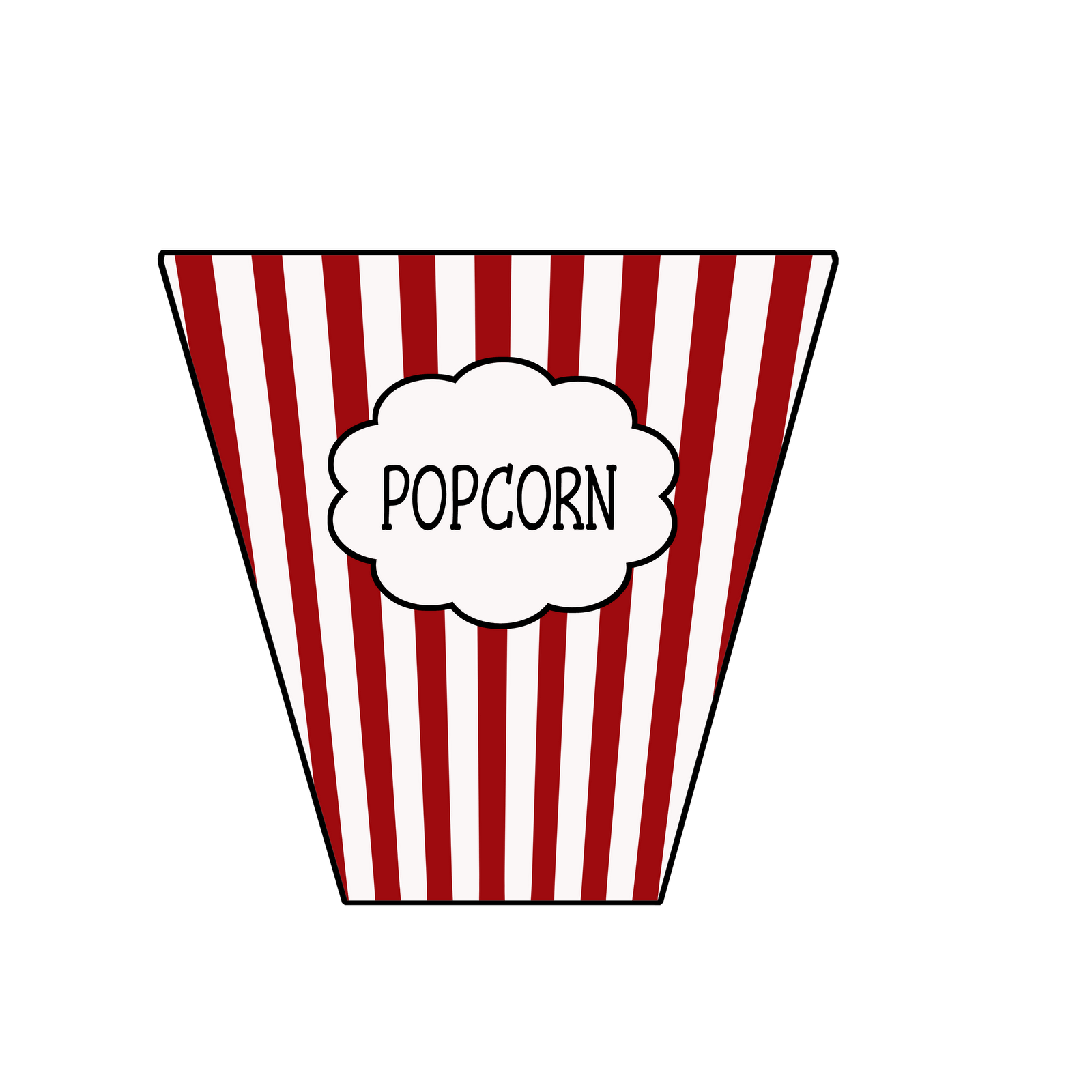Free Printable Popcorn Template