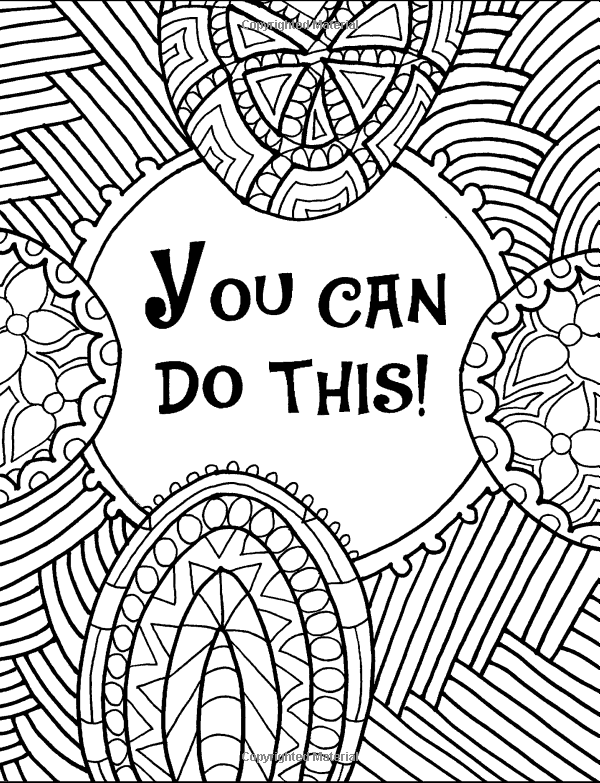 Free Printable Positive Affirmation Coloring Pages Printable 