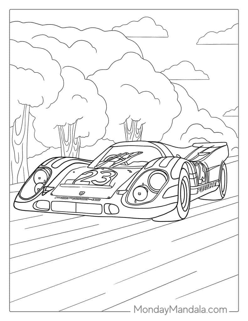 Free Printable Race Car Coloring Pages Free Printables Hub