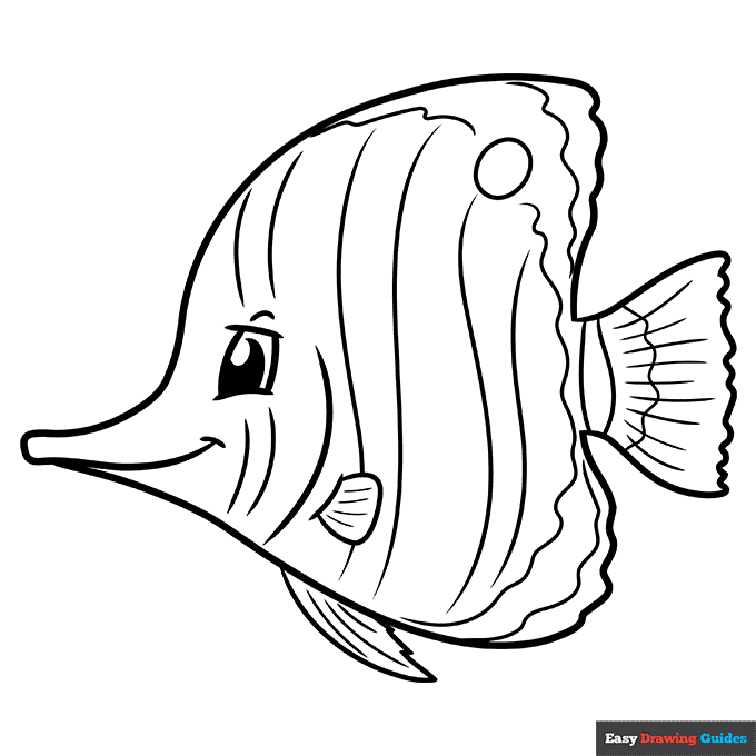 Free Printable Rainbow Fish Coloring Pages