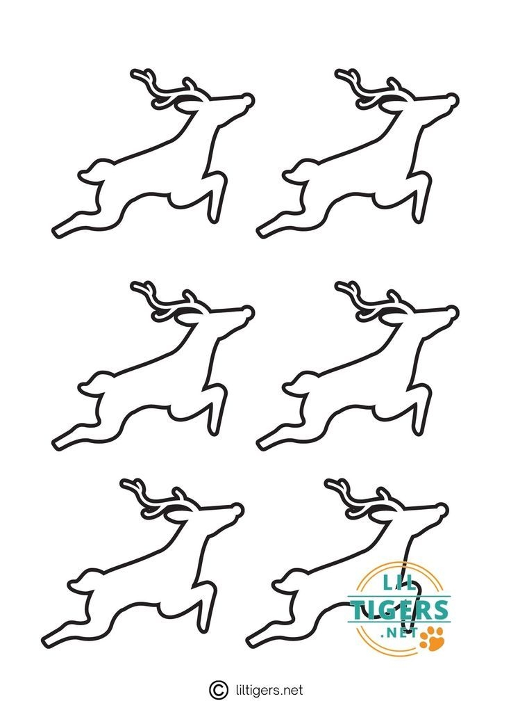 Free Printable Reindeer Templates Fun Winter Crafts Reindeer Outline 