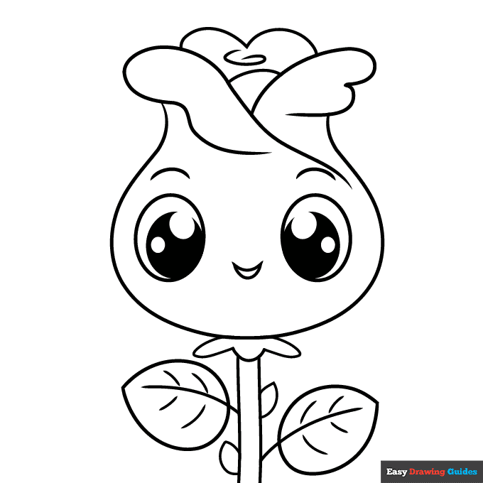 Free Printable Rose Coloring Pages For Kids