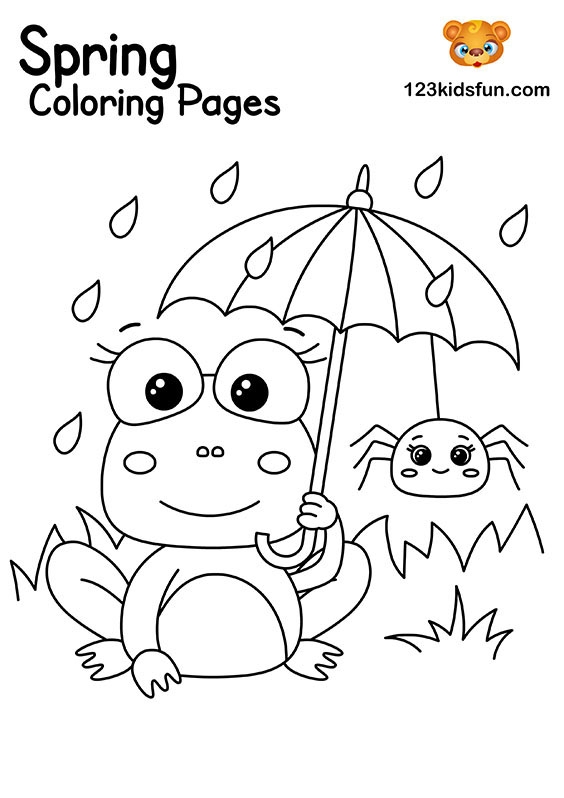 Free Printable Springtime Coloring Pages Infoupdate
