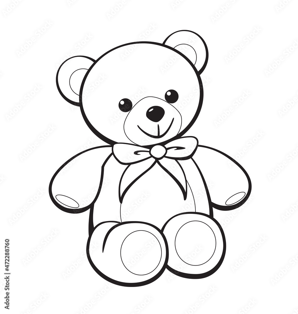 Free Printable Teddy Bear Coloring Pages For Kids ClipArt 46 OFF