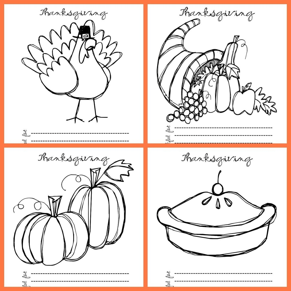 FREE Printable Thanksgiving Coloring Pages Lil 39 Luna