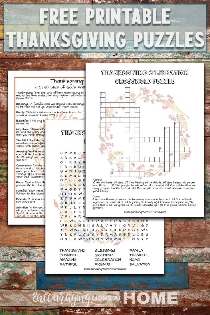 Free Printable Thanksgiving Puzzles Focused On God S Faithfulness 