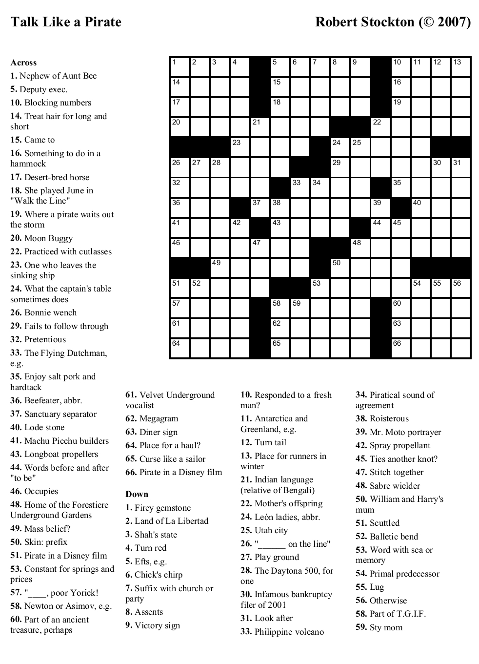 Free Printable Themed Crossword Puzzles Halloween Printable Crossword