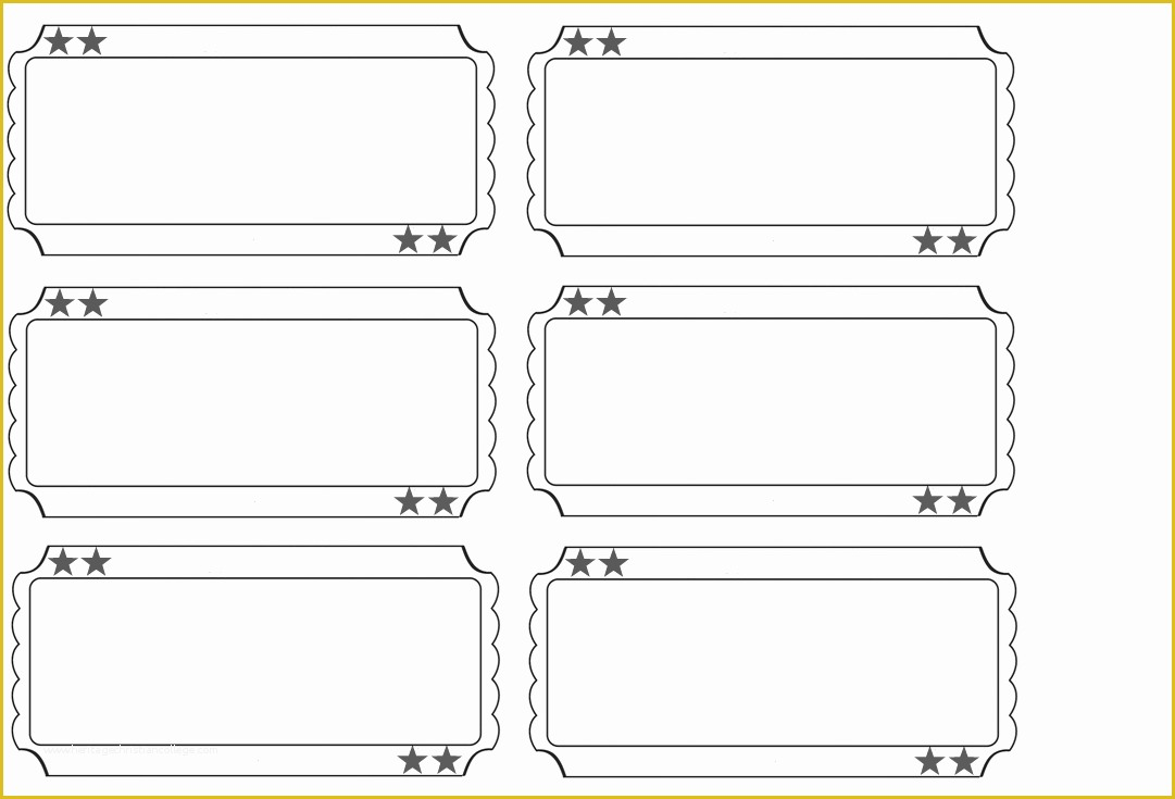 Free Printable Ticket Template Of Printable Raffle Tickets Blank Kids 