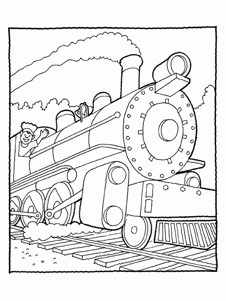 Free Printable Train Coloring Pages For Kids