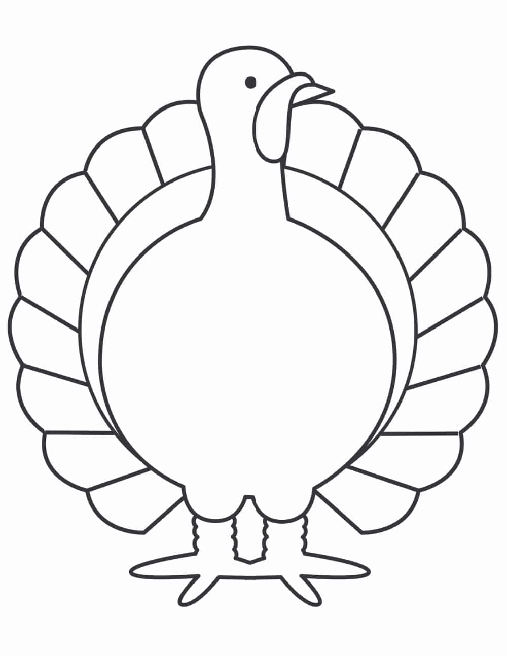Free Printable Turkey Template Pdf Printable Online