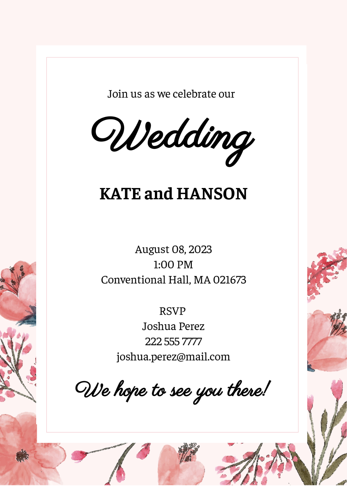 Free Printable Wedding Invitation Templates Infoupdate