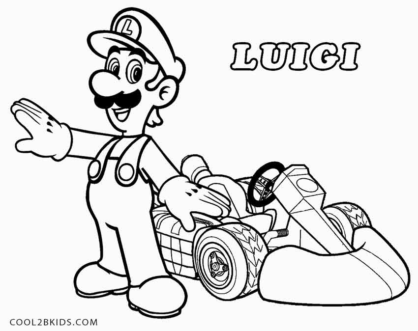 Free Printing Coloring Pages Mario Kart 8 Download Free Printing 