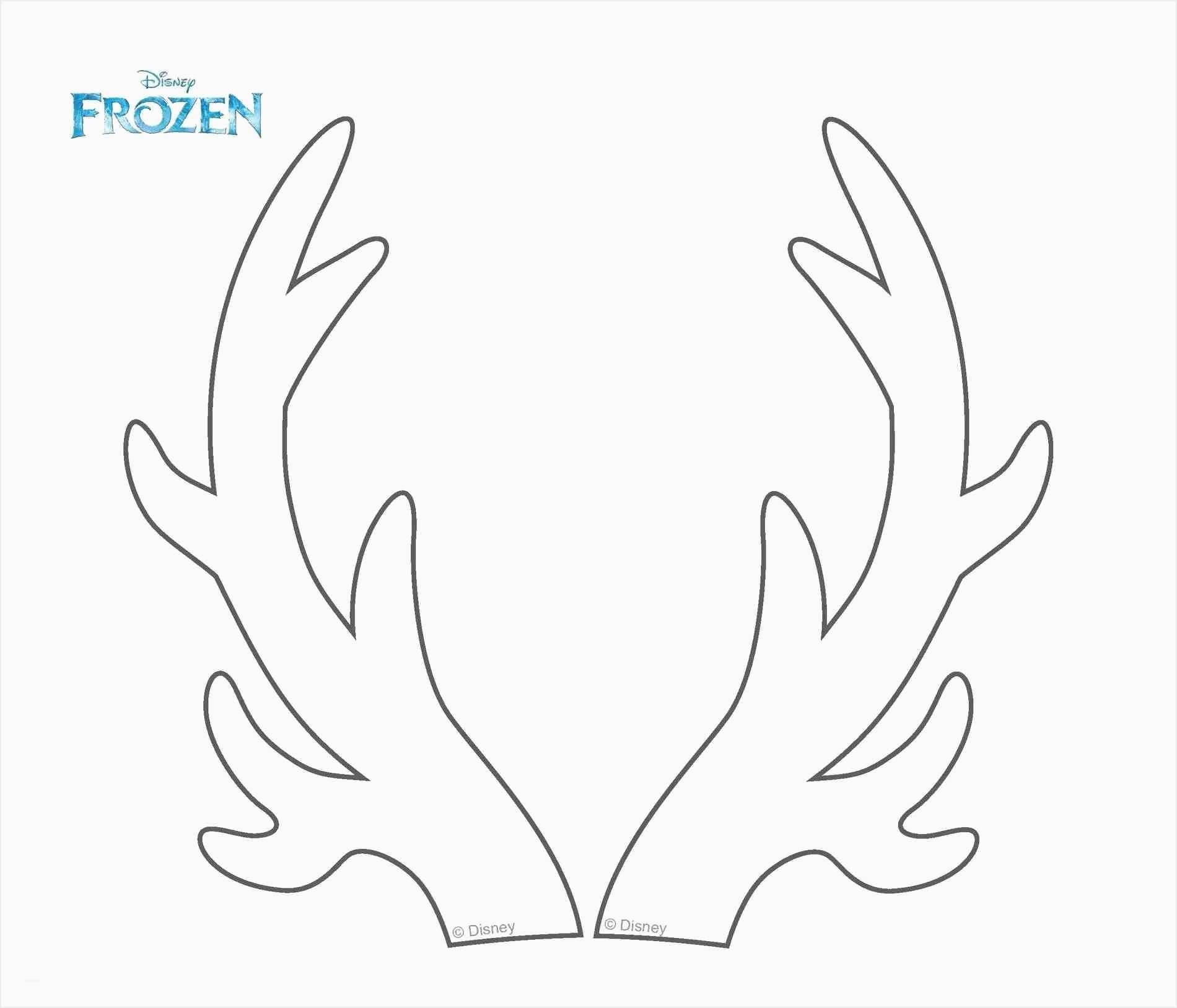 Free Reindeer Antler Template Printable Printable Templates