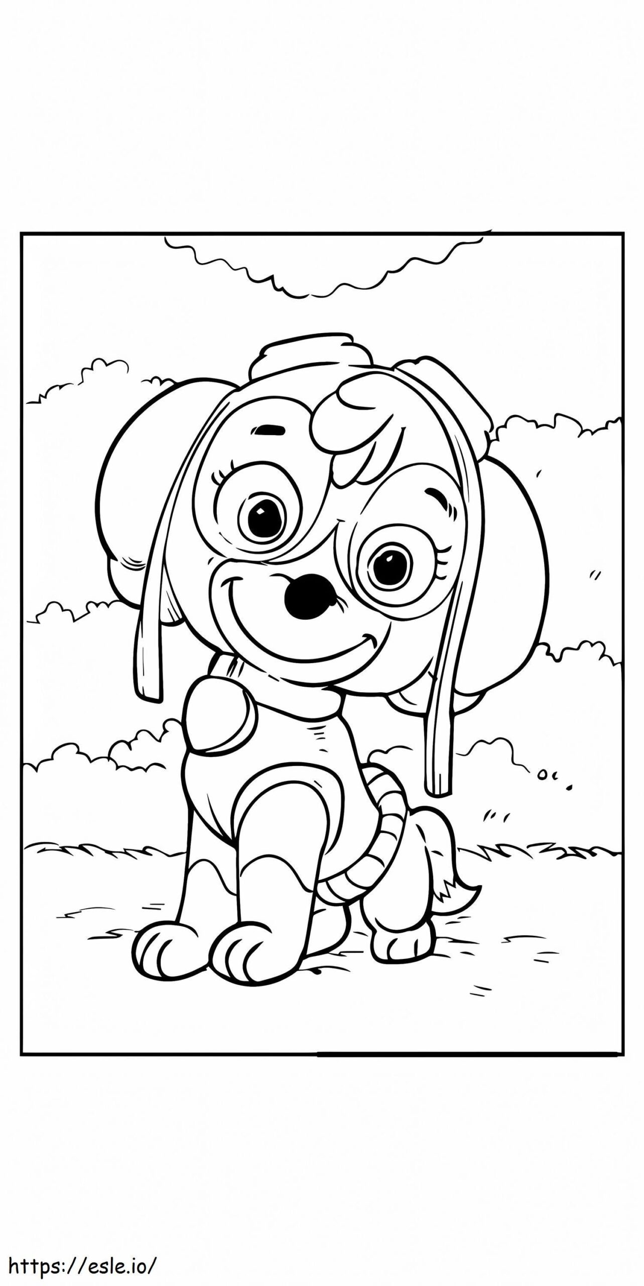 Free Skye Paw Patrol Coloring Page
