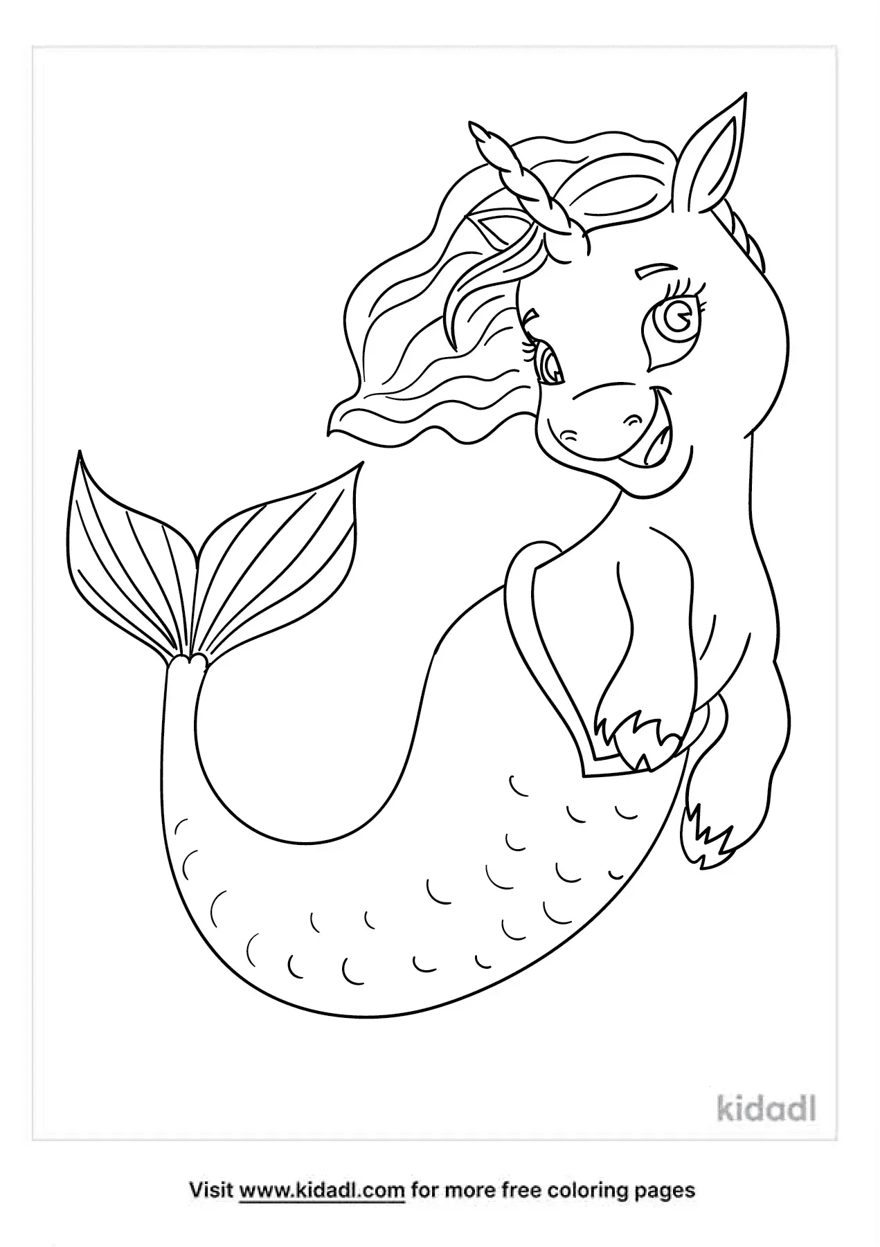 Free Unicorn Mermaid Coloring Page Coloring Page Printables Kidadl