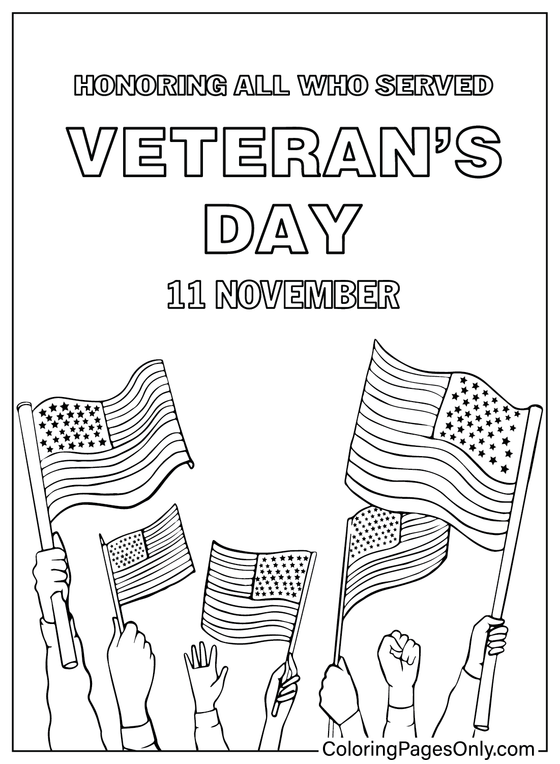 Free Veterans Day Coloring Pages 2024 Free Erinn Rosemary
