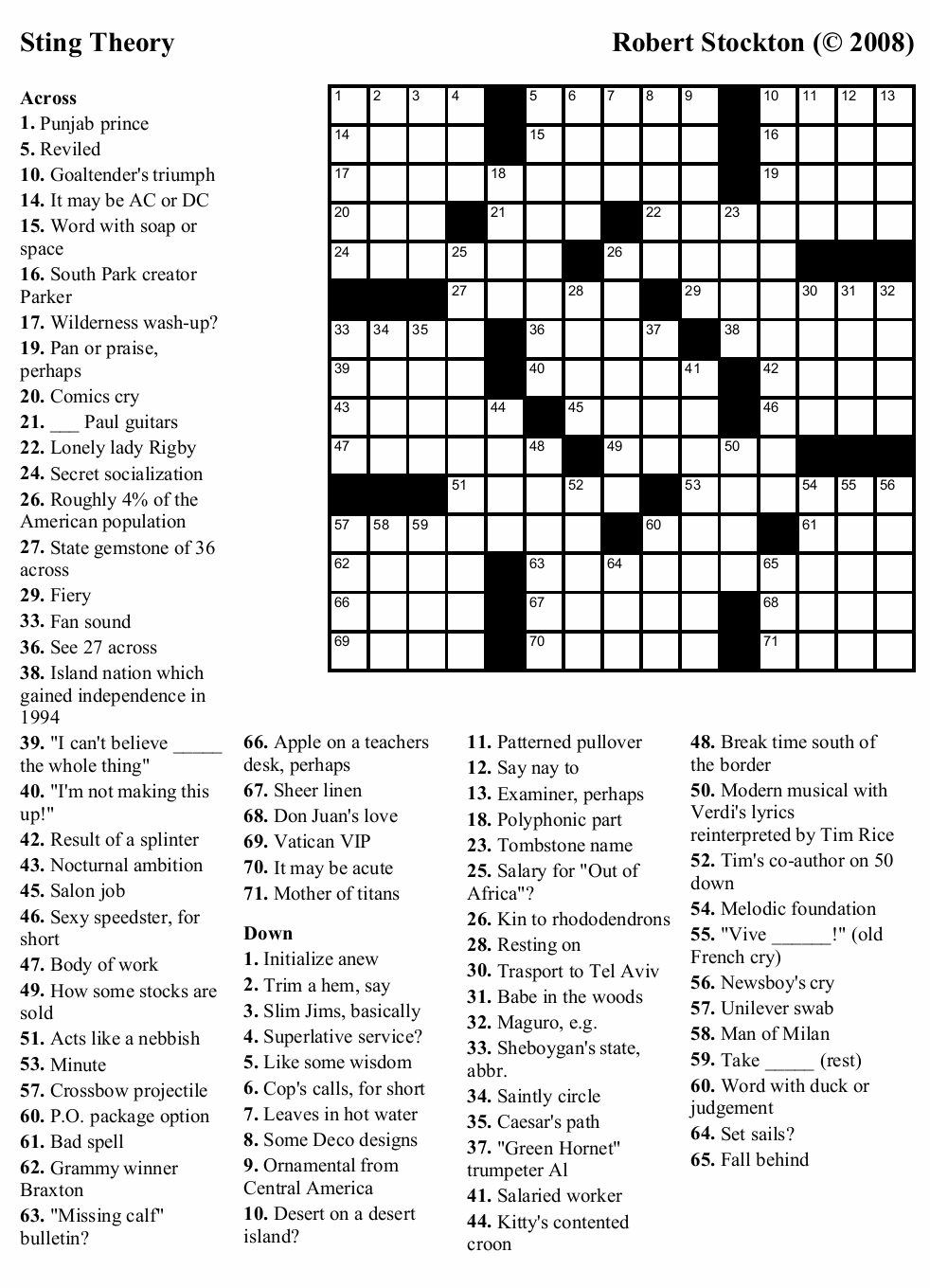 Friends Crossword Puzzle Printable Printable Crossword Puzzles Online