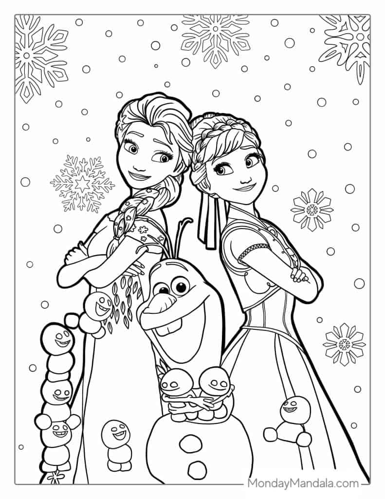 Frozen Coloring Pages Coloring Home