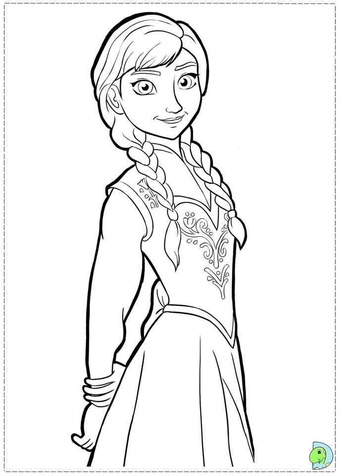 Frozen Coloring Pages Disney 39 s Frozen Coloring Page DinoKids