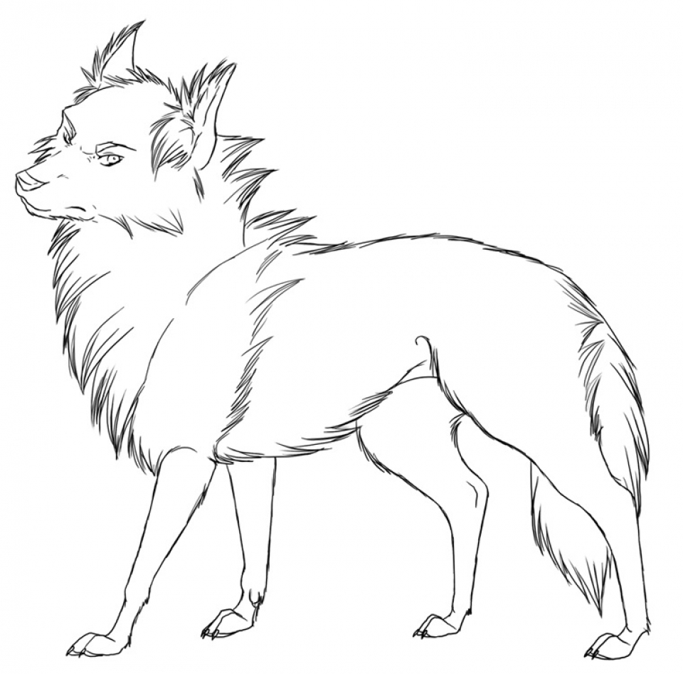 Get This Free Printable Wolf Coloring Pages 90791