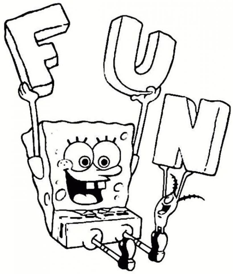 Get This Free Spongebob Squarepants Coloring Pages 9tf1q