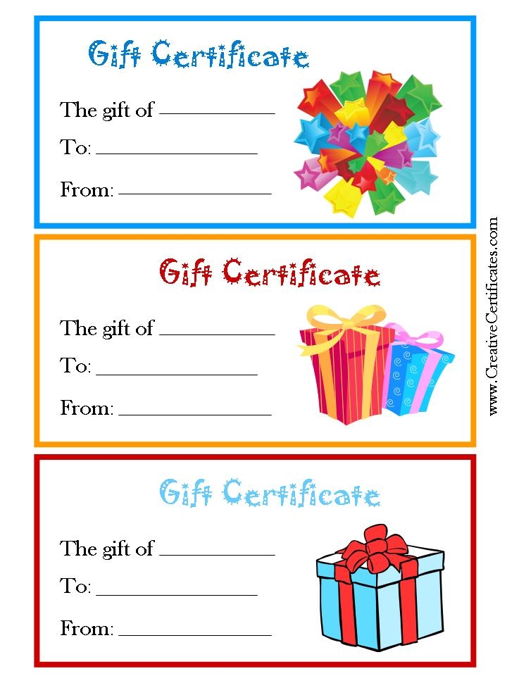Gift Certificate Templates Free Printable Printable Calendar