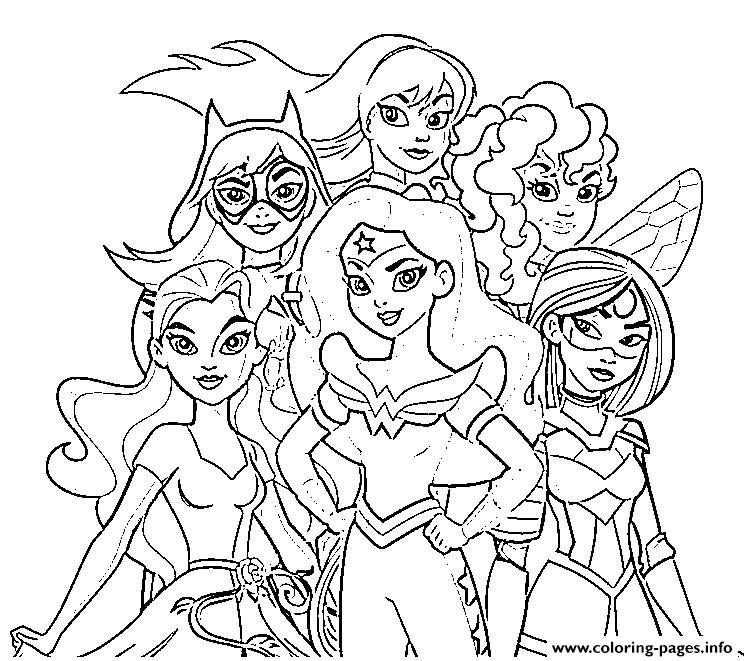 Girl Superhero Coloring Pages Free Printable