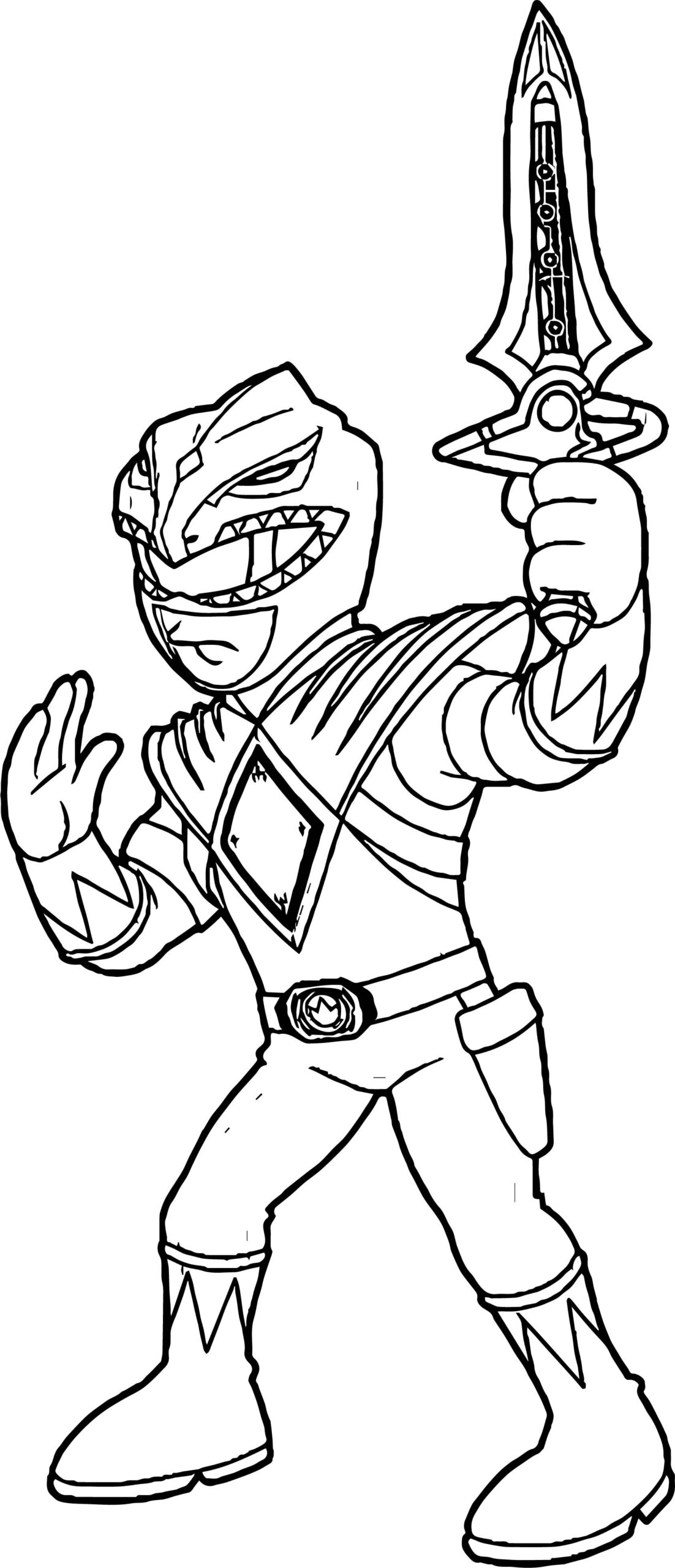 Green Ranger Coloring Pages Coloring Home