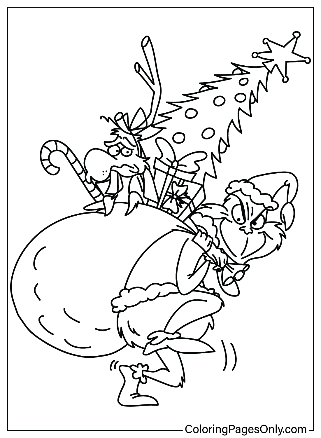 Grinch Coloring Page PDF Grinch Coloring Pages Free Christmas