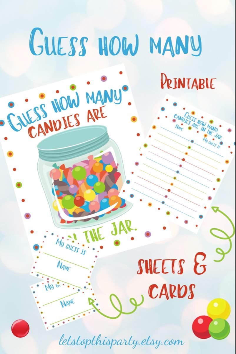 Guess How Many Printable Template Free Social Media Template