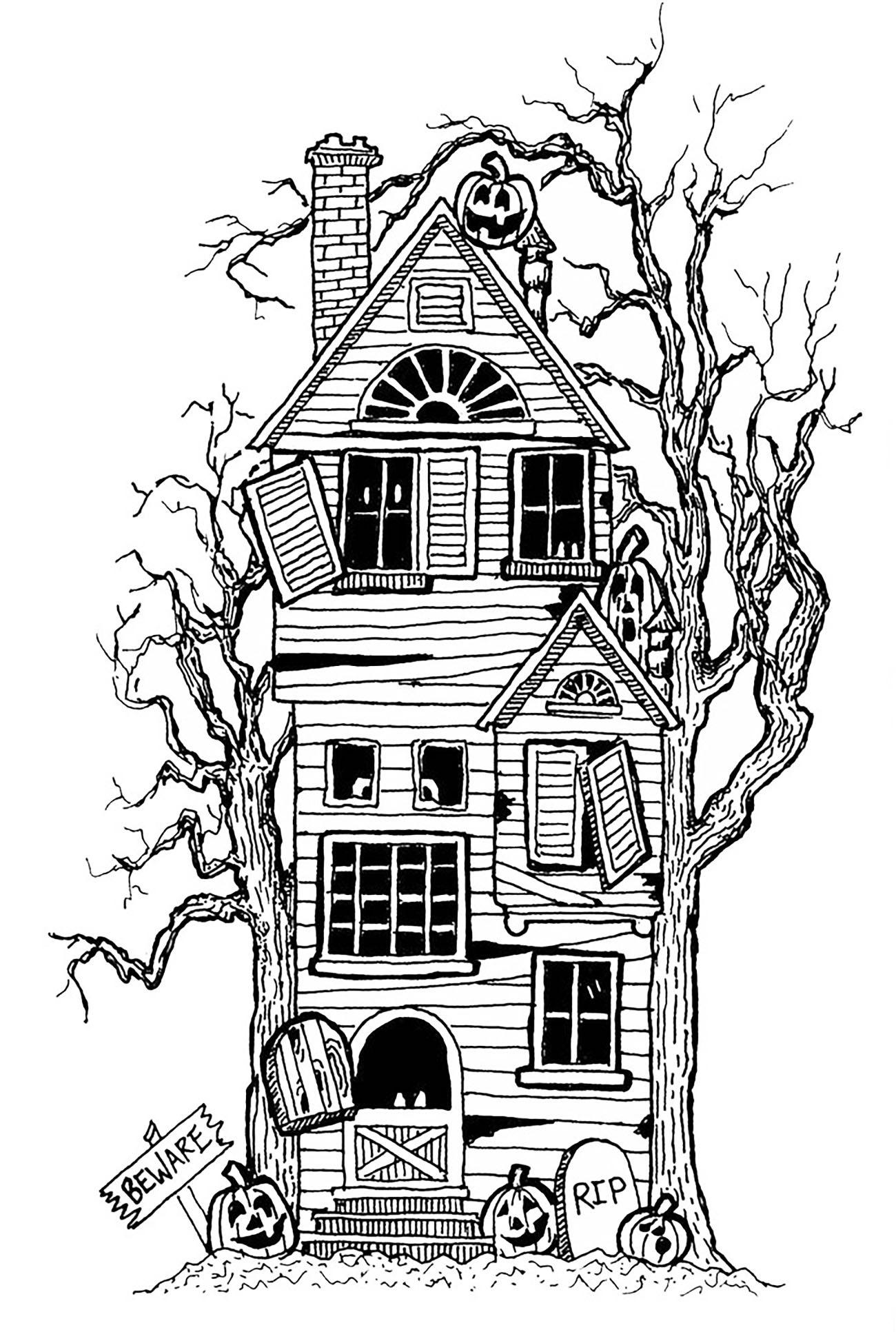 Halloween Coloring Pages To Download Halloween Kids Coloring Pages