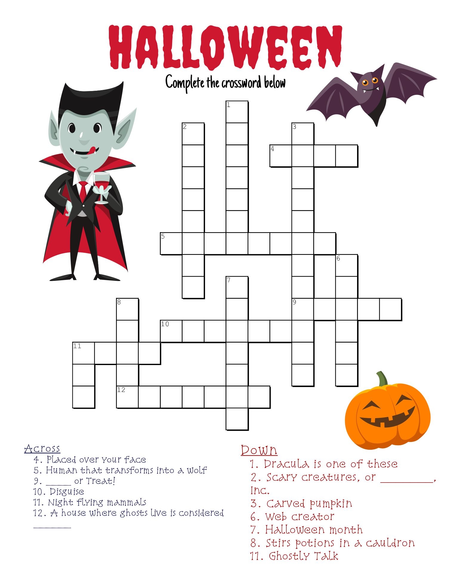 Halloween Printable Puzzles