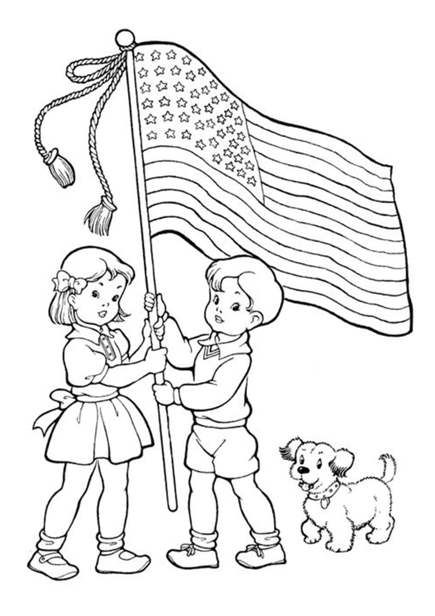 Happy 4th Of July Color Pages