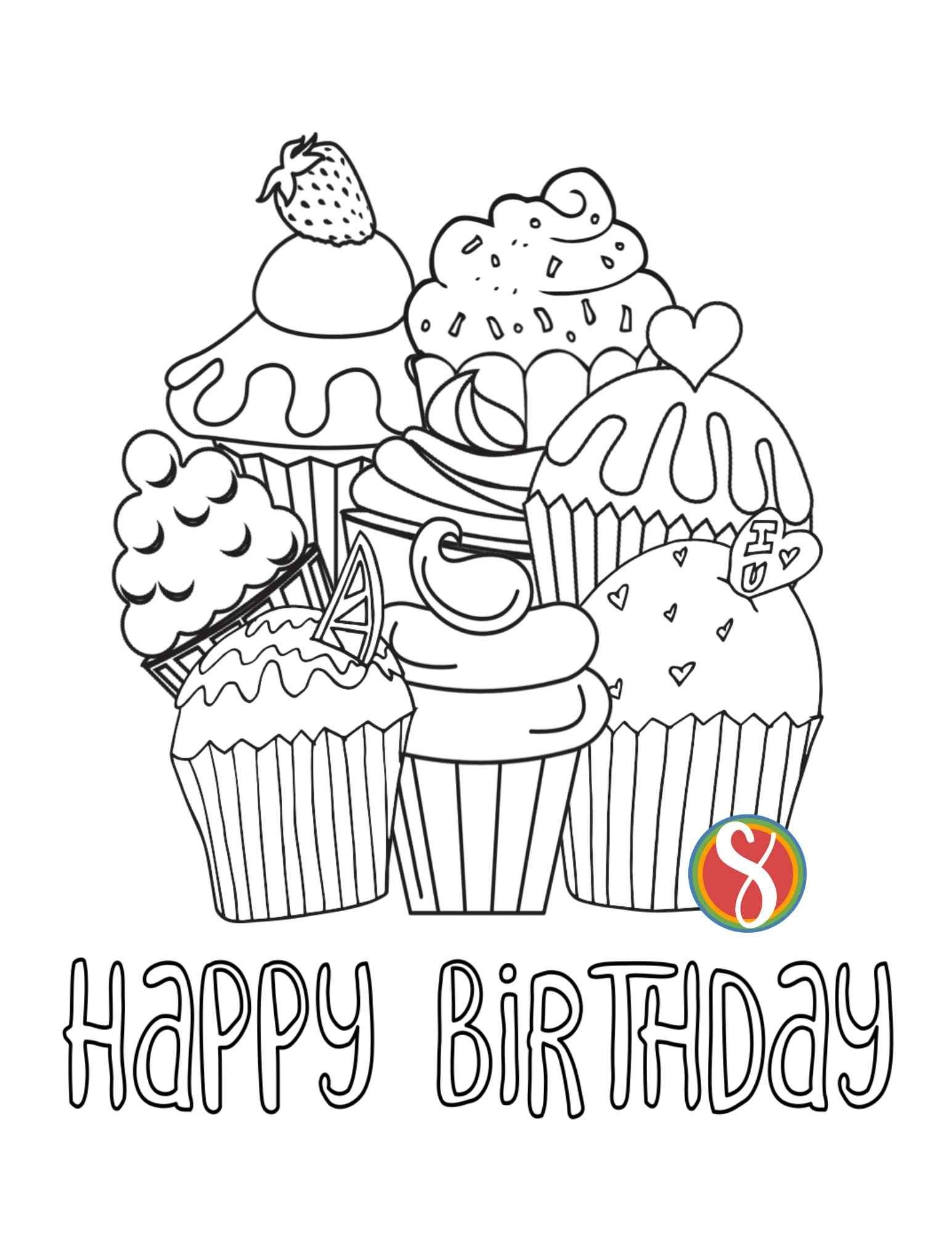 Happy Birthday Coloring Sheet Printable Pdf Free Coloring Sheet 