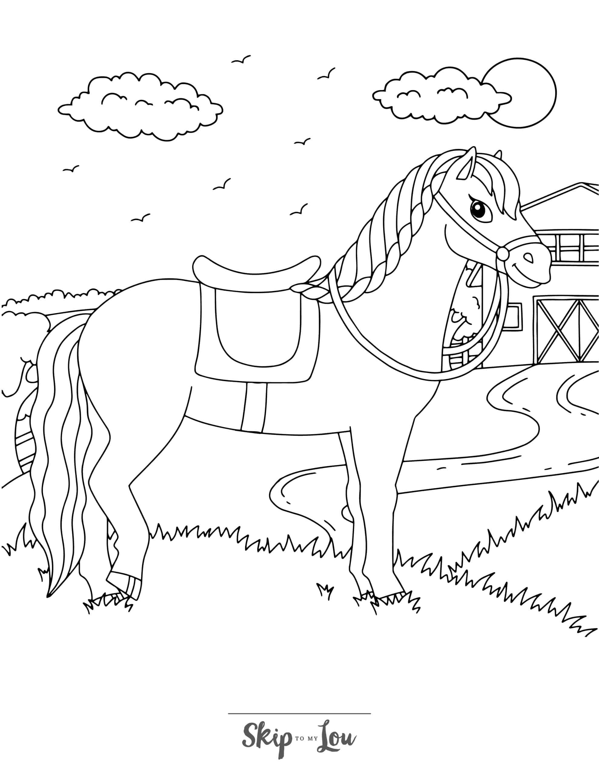 Hard Horses Coloring Pages Printable Coloring Pages