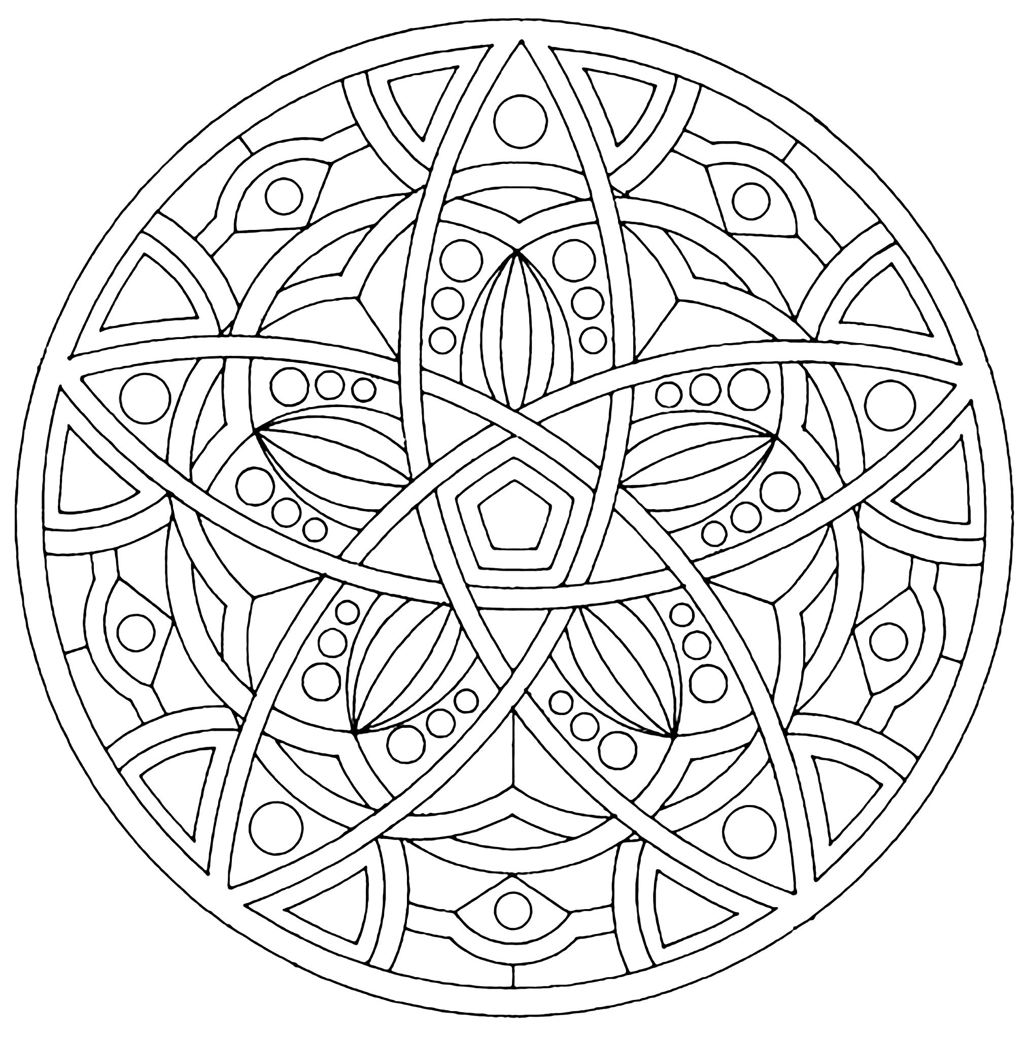 Harmonie Mandala Coloring Pages For Kids