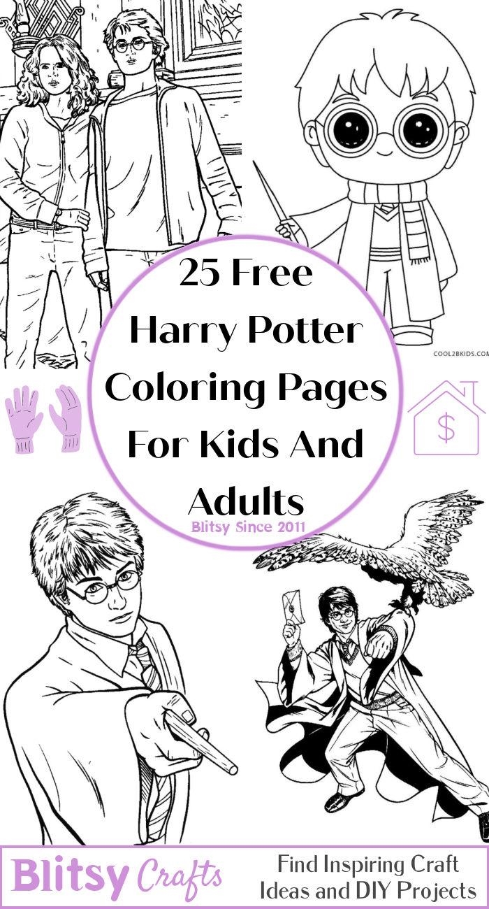 Harry Potter Coloring Pages Harry Potter Drawings Harry Potter Logo 