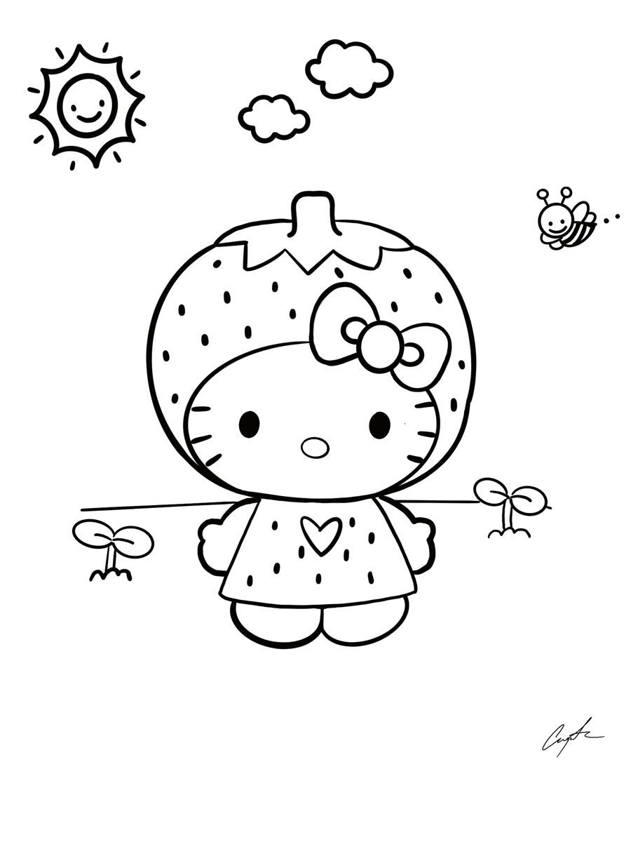 Hello Kitty Coloring Pages Nurse Coloring Craze
