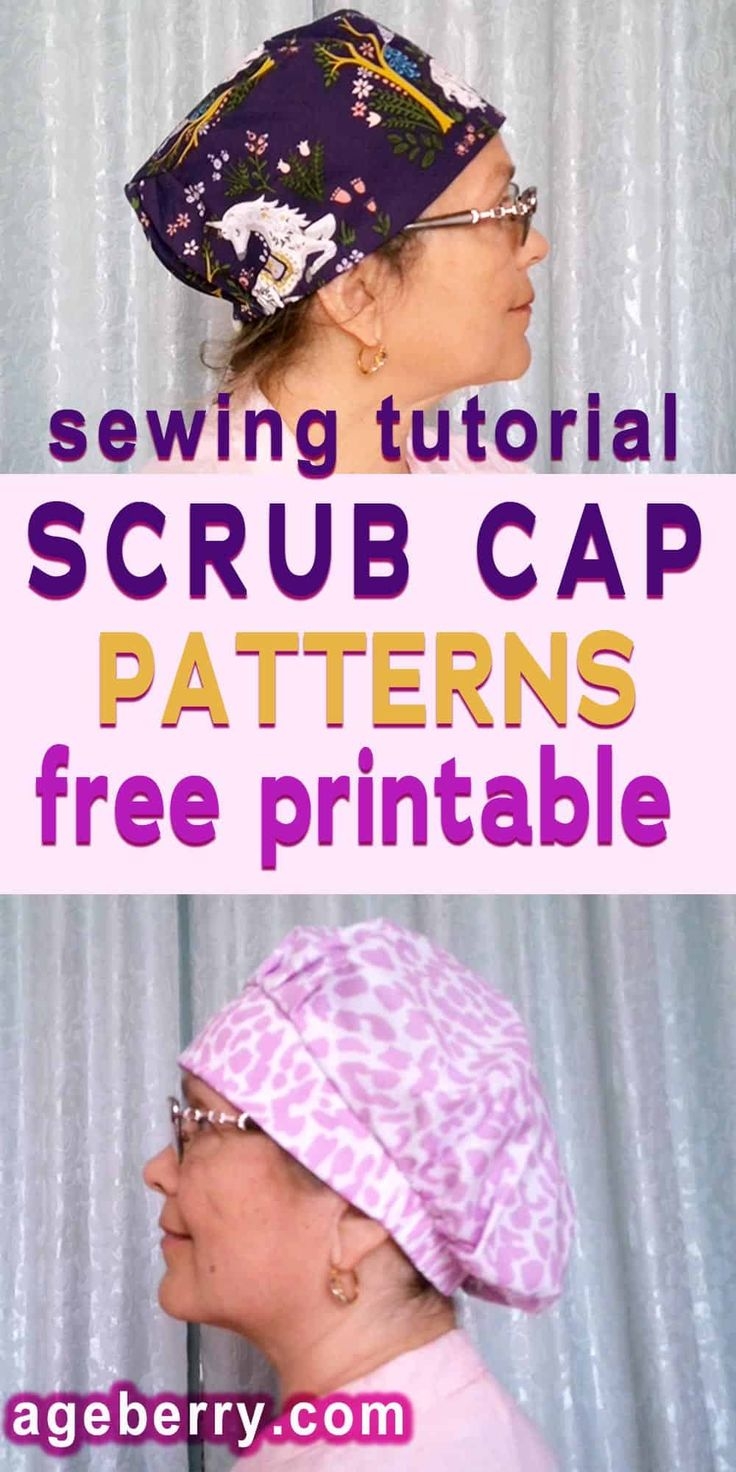 How To Sew DIY Scrub Caps Video Sewing Tutorial And 2 Free Patterns
