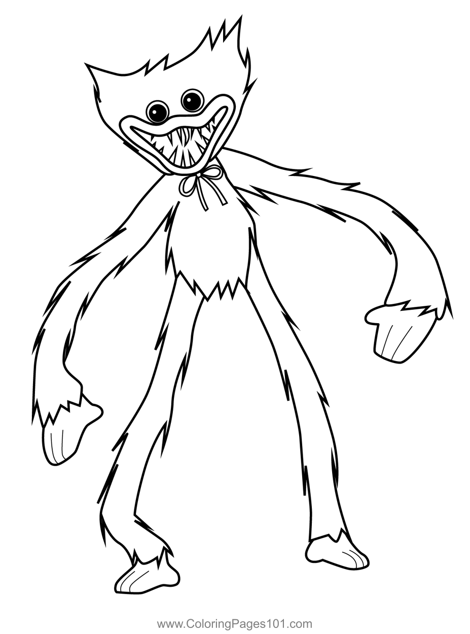 Huggy Wuggy Monster Coloring Pages Free Printable Col Vrogue co