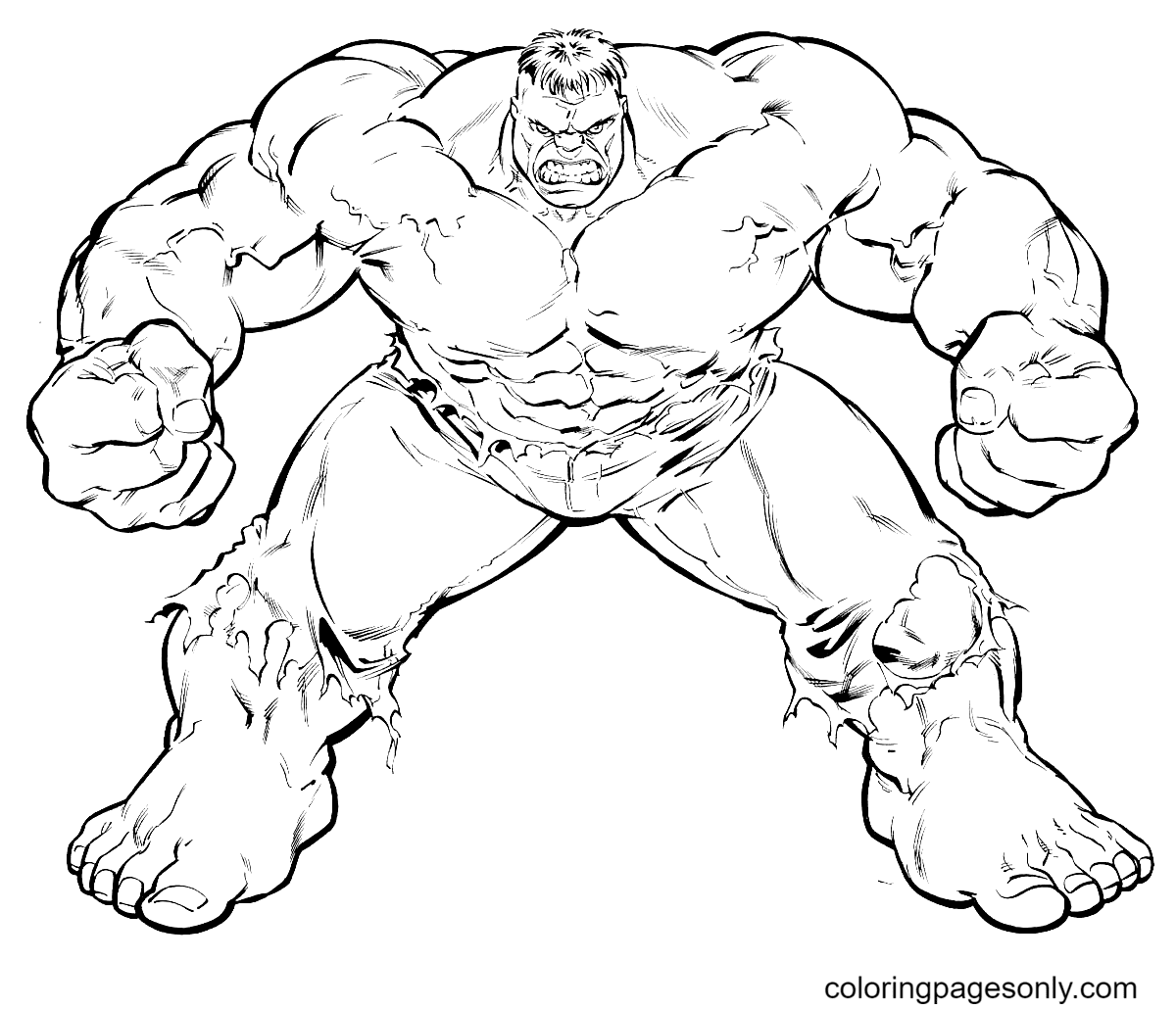 Hulk Coloring Pages Colorings Printable