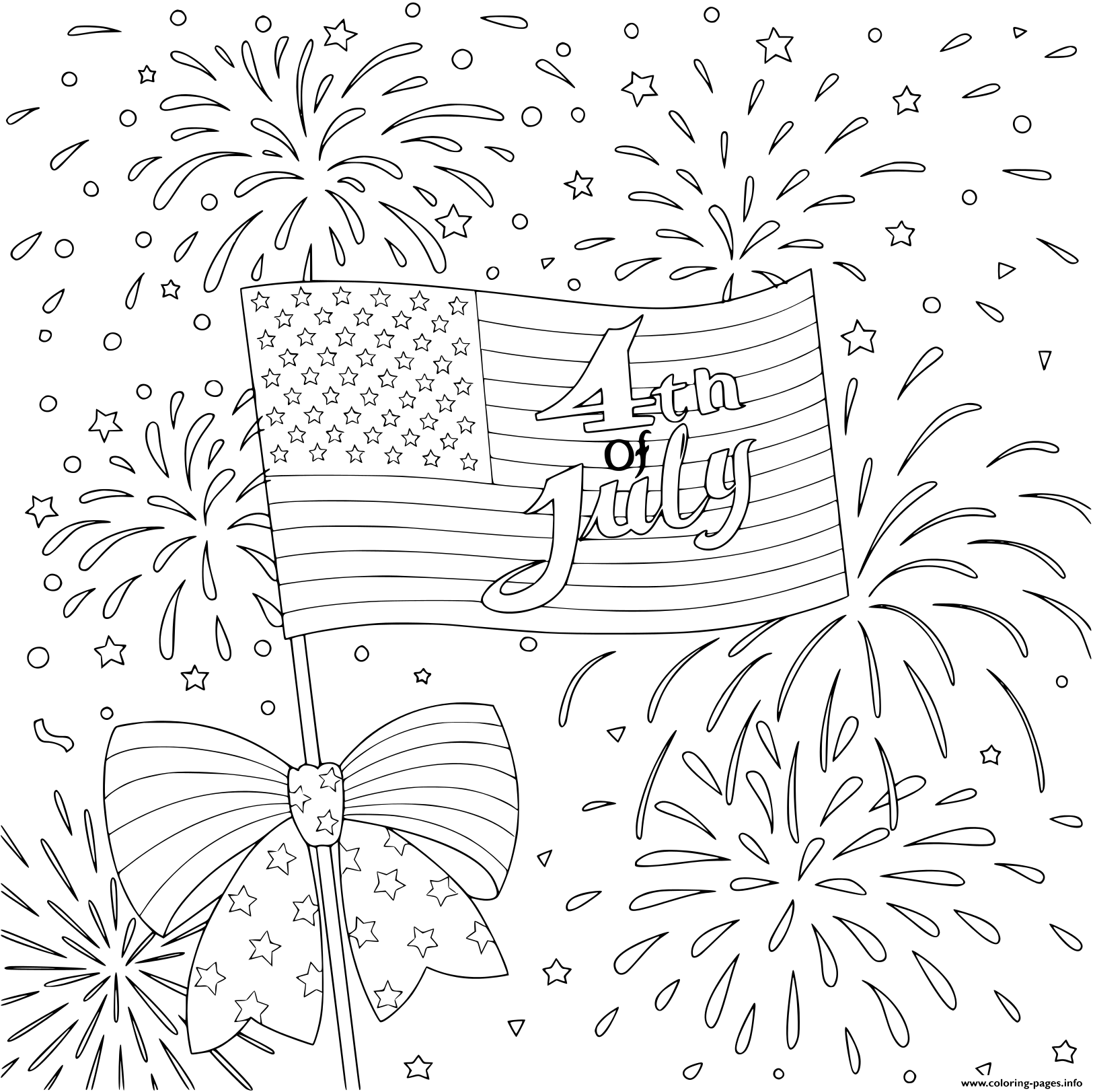 Independence Day Coloring Pages July Fourth July Colors Coloring My 