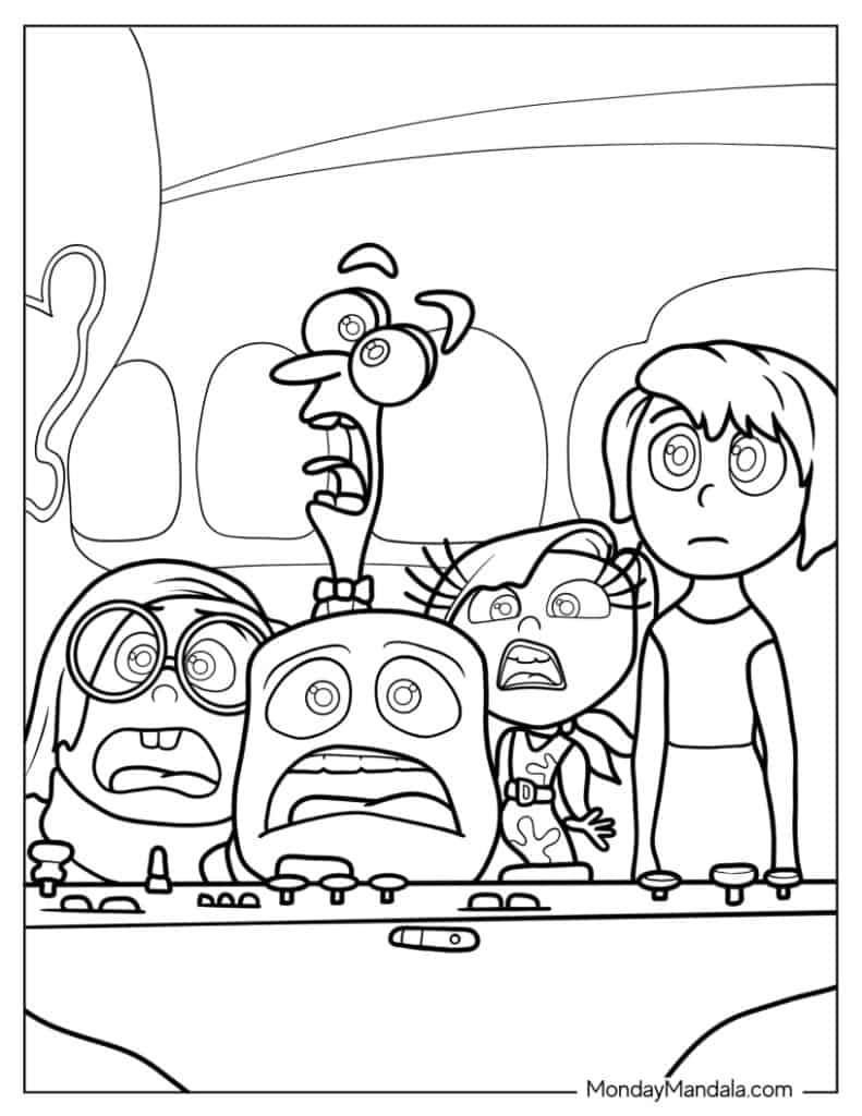 Inside Out Bing Bong Printable Coloring Pages