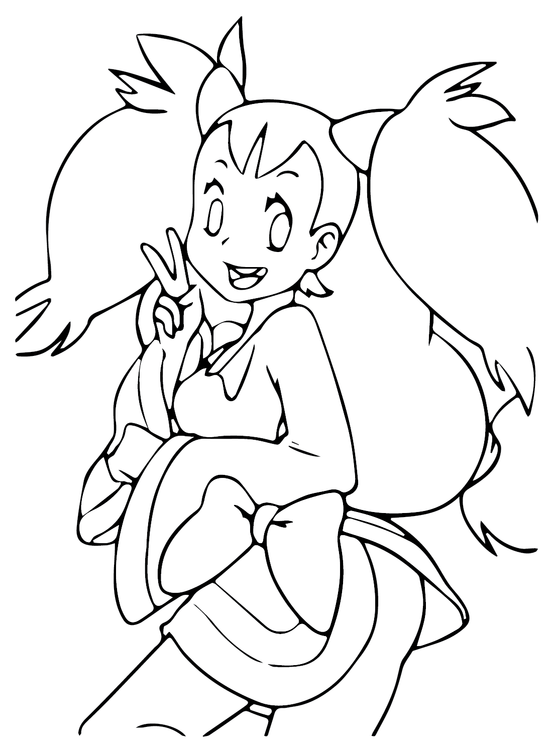 Iris Pokemon Color Page Free Printable Coloring Pages