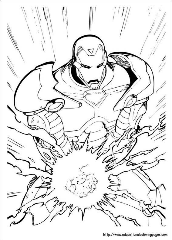 Iron Man Coloring Pages Free For Kids