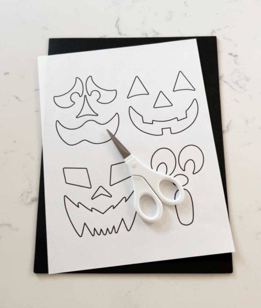 Jack O 39 lantern Faces Printable Weekend Craft